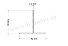 Profil T aluminiu 40x40x4.0 mm  1